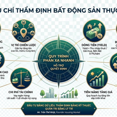 Thẩm định Bất động sản bằng dữ liệu: 10 Chỉ số "vàng" loại bỏ mọi cảm xúc